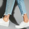 White Textured Sneakers – Image 5