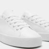 White Textured Sneakers – Image 4