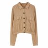 Worker Shirt With Elastic Waistband