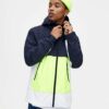 Colour Block Raincoat with Hood – Image 2