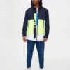 Colour Block Raincoat with Hood – Image 3